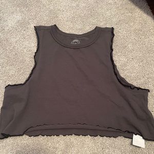 NWT Urban Outfitters Layla Lettuce-Edge Muscle Tee